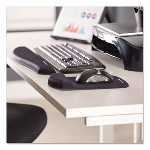 Fellowes® wholesale. Plushtouch Keyboard Wrist Rest, Foam, Black, 18 1-8 X 3-3-16. HSD Wholesale: Janitorial Supplies, Breakroom Supplies, Office Supplies.