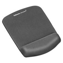 Load image into Gallery viewer, Fellowes® wholesale. Plushtouch Mouse Pad With Wrist Rest, Foam, Graphite, 7 1-4 X 9-3-8. HSD Wholesale: Janitorial Supplies, Breakroom Supplies, Office Supplies.