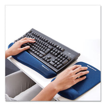 Load image into Gallery viewer, Fellowes® wholesale. Plushtouch Mouse Pad With Wrist Rest, Foam, Blue, 7 1-4 X 9-3-8. HSD Wholesale: Janitorial Supplies, Breakroom Supplies, Office Supplies.