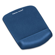 Load image into Gallery viewer, Fellowes® wholesale. Plushtouch Mouse Pad With Wrist Rest, Foam, Blue, 7 1-4 X 9-3-8. HSD Wholesale: Janitorial Supplies, Breakroom Supplies, Office Supplies.