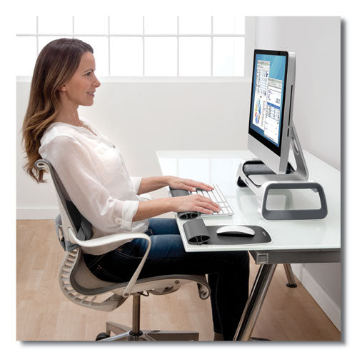 Fellowes® wholesale. I-spire Wrist Rocker Mouse Pad With Wrist Rest, 7.81" X 10", Gray. HSD Wholesale: Janitorial Supplies, Breakroom Supplies, Office Supplies.