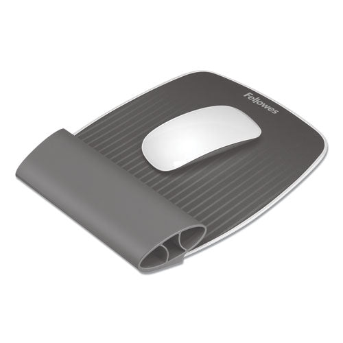 Fellowes® wholesale. I-spire Wrist Rocker Mouse Pad With Wrist Rest, 7.81" X 10", Gray. HSD Wholesale: Janitorial Supplies, Breakroom Supplies, Office Supplies.