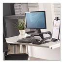 Fellowes® wholesale. I-spire Series Monitor Lift, 20" X 8.88" X 4.88", Black, Supports 25 Lbs. HSD Wholesale: Janitorial Supplies, Breakroom Supplies, Office Supplies.