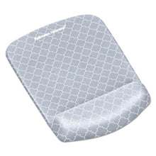 Load image into Gallery viewer, Fellowes® wholesale. Plushtouch Mouse Pad With Wrist Rest, 7 1-4 X 9 3-8 X 1, Gray-white Lattice. HSD Wholesale: Janitorial Supplies, Breakroom Supplies, Office Supplies.