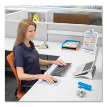 Load image into Gallery viewer, Fellowes® wholesale. Plushtouch Mouse Pad With Wrist Rest, 7 1-4 X 9 3-8 X 1, Gray-white Lattice. HSD Wholesale: Janitorial Supplies, Breakroom Supplies, Office Supplies.