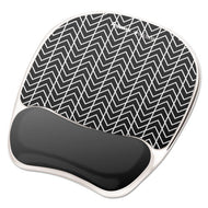 Fellowes® wholesale. Photo Gel Wrist Rest With Microban, 7 7-8 X 9 1-4 X 7-8, Black-white. HSD Wholesale: Janitorial Supplies, Breakroom Supplies, Office Supplies.