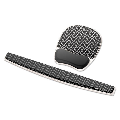 Fellowes® wholesale. Photo Gel Wrist Rest With Microban, 18 1-2 X 2 5-16 X 3-4, Gray-white. HSD Wholesale: Janitorial Supplies, Breakroom Supplies, Office Supplies.