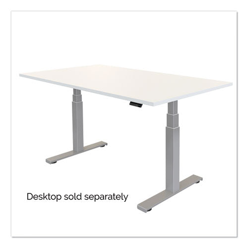 Fellowes® wholesale. Cambio Height Adjustable Desk Base, 72" X 30" X 24.75" To 50.25", Silver. HSD Wholesale: Janitorial Supplies, Breakroom Supplies, Office Supplies.