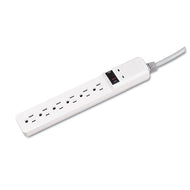 Fellowes® wholesale. Basic Home-office Surge Protector, 6 Outlets, 6 Ft Cord, 450 Joules, Platinum. HSD Wholesale: Janitorial Supplies, Breakroom Supplies, Office Supplies.