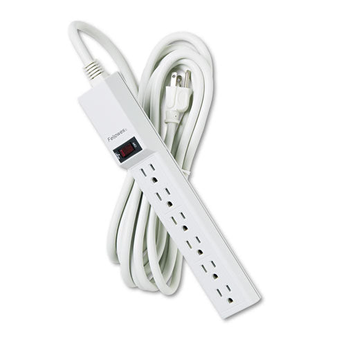 Fellowes® wholesale. Six-outlet Power Strip, 120v, 15 Ft Cord, 1.88 X 10.88 X 1.63, Platinum. HSD Wholesale: Janitorial Supplies, Breakroom Supplies, Office Supplies.