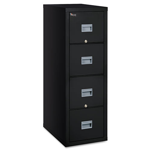 FireKing® wholesale. Patriot Insulated Four-drawer Fire File, 17.75w X 25d X 52.75h, Black. HSD Wholesale: Janitorial Supplies, Breakroom Supplies, Office Supplies.