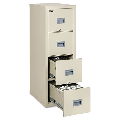 FireKing® wholesale. Patriot Insulated Four-drawer Fire File, 17.75w X 25d X 52.75h, Parchment. HSD Wholesale: Janitorial Supplies, Breakroom Supplies, Office Supplies.