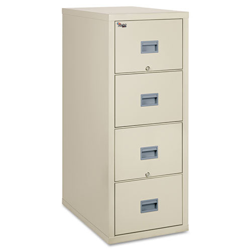 FireKing® wholesale. Patriot Insulated Four-drawer Fire File, 20.75w X 31.63d X 52.75h, Parchment. HSD Wholesale: Janitorial Supplies, Breakroom Supplies, Office Supplies.