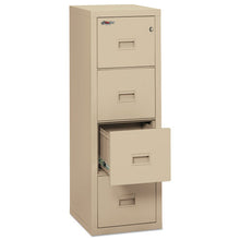 Load image into Gallery viewer, FireKing® wholesale. Turtle Four-drawer File, 17.75w X 22.13d X 52.75h, Ul Listed 350 Degree For Fire, Parchment. HSD Wholesale: Janitorial Supplies, Breakroom Supplies, Office Supplies.