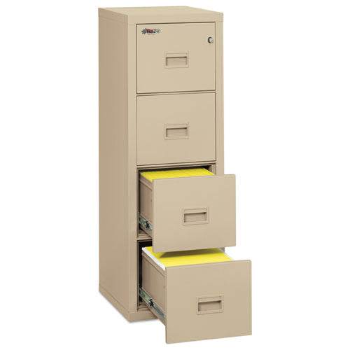 FireKing® wholesale. Turtle Four-drawer File, 17.75w X 22.13d X 52.75h, Ul Listed 350 Degree For Fire, Parchment. HSD Wholesale: Janitorial Supplies, Breakroom Supplies, Office Supplies.