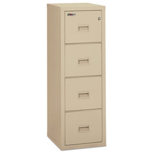 Load image into Gallery viewer, FireKing® wholesale. Turtle Four-drawer File, 17.75w X 22.13d X 52.75h, Ul Listed 350 Degree For Fire, Parchment. HSD Wholesale: Janitorial Supplies, Breakroom Supplies, Office Supplies.