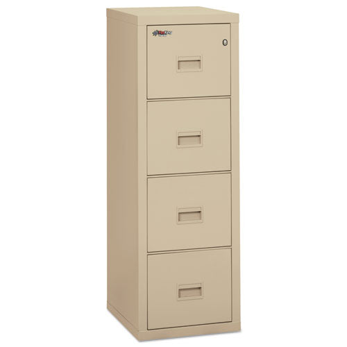 FireKing® wholesale. Turtle Four-drawer File, 17.75w X 22.13d X 52.75h, Ul Listed 350 Degree For Fire, Parchment. HSD Wholesale: Janitorial Supplies, Breakroom Supplies, Office Supplies.