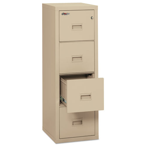 FireKing® wholesale. Turtle Four-drawer File, 17.75w X 22.13d X 52.75h, Ul Listed 350 Degree For Fire, Parchment. HSD Wholesale: Janitorial Supplies, Breakroom Supplies, Office Supplies.