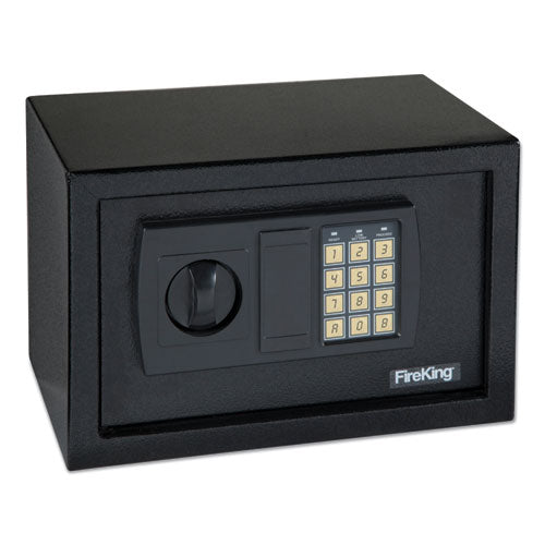 FireKing® wholesale. Small Personal Safe, 0.3 Cu Ft, 12.25w X 7.75d X 7.75h, Black. HSD Wholesale: Janitorial Supplies, Breakroom Supplies, Office Supplies.