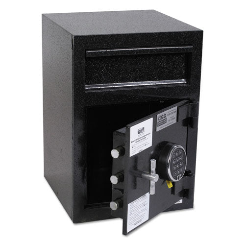 FireKing® wholesale. Depository Security Safe, 0.95 Cu Ft, 14 X 15.5 X 20, Black. HSD Wholesale: Janitorial Supplies, Breakroom Supplies, Office Supplies.