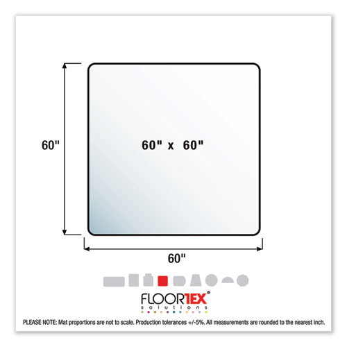 Floortex® wholesale. Cleartex Ultimat Xxl Polycarbonate Chair Mat For Hard Floors, 60 X 60, Clear. HSD Wholesale: Janitorial Supplies, Breakroom Supplies, Office Supplies.