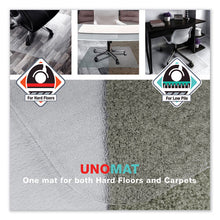 Load image into Gallery viewer, Floortex® wholesale. Cleartex Unomat Anti-slip Chair Mat For Hard Floors-flat Pile Carpets, 60 X 48, Clear. HSD Wholesale: Janitorial Supplies, Breakroom Supplies, Office Supplies.