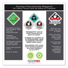 Load image into Gallery viewer, Floortex® wholesale. Cleartex Megamat Heavy-duty Polycarbonate Mat For Hard Floor-all Carpet, 46 X 53, Clear. HSD Wholesale: Janitorial Supplies, Breakroom Supplies, Office Supplies.