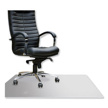 Load image into Gallery viewer, Floortex® wholesale. Cleartex Megamat Heavy-duty Polycarbonate Mat For Hard Floor-all Carpet, 46 X 53, Clear. HSD Wholesale: Janitorial Supplies, Breakroom Supplies, Office Supplies.
