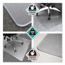 Load image into Gallery viewer, Floortex® wholesale. Cleartex Megamat Heavy-duty Polycarbonate Mat For Hard Floor-all Carpet, 46 X 53, Clear. HSD Wholesale: Janitorial Supplies, Breakroom Supplies, Office Supplies.