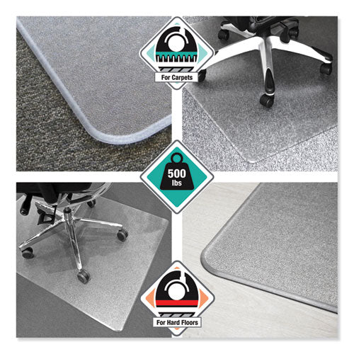 Floortex® wholesale. Cleartex Megamat Heavy-duty Polycarbonate Mat For Hard Floor-all Carpet, 46 X 60, Clear. HSD Wholesale: Janitorial Supplies, Breakroom Supplies, Office Supplies.