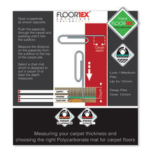 Load image into Gallery viewer, Floortex® wholesale. Cleartex Ultimat Polycarbonate Chair Mat For Low-medium Pile Carpet, 48 X 60, Clear. HSD Wholesale: Janitorial Supplies, Breakroom Supplies, Office Supplies.