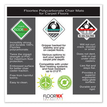 Load image into Gallery viewer, Floortex® wholesale. Cleartex Ultimat Polycarbonate Chair Mat For Low-medium Pile Carpet, 48 X 60, Clear. HSD Wholesale: Janitorial Supplies, Breakroom Supplies, Office Supplies.