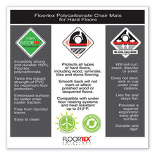 Load image into Gallery viewer, Floortex® wholesale. Cleartex Ultimat Polycarbonate Chair Mat For Hard Floors, 48 X 53, Clear. HSD Wholesale: Janitorial Supplies, Breakroom Supplies, Office Supplies.