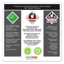 Load image into Gallery viewer, Floortex® wholesale. Cleartex Ultimat Polycarbonate Chair Mat For Hard Floors, 48 X 60, Clear. HSD Wholesale: Janitorial Supplies, Breakroom Supplies, Office Supplies.