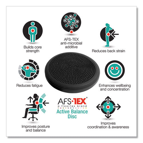 Floortex® wholesale. Ats-tex Active Balance Disc, 13" Diameter, Midnight Black. HSD Wholesale: Janitorial Supplies, Breakroom Supplies, Office Supplies.