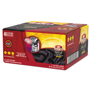 Folgers® wholesale. Coffee Filter Packs, Black Silk, 1.4 Oz Pack, 40packs-carton. HSD Wholesale: Janitorial Supplies, Breakroom Supplies, Office Supplies.