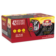Load image into Gallery viewer, Folgers® wholesale. Coffee, Black Silk, 1.4 Oz Packet, 42-carton. HSD Wholesale: Janitorial Supplies, Breakroom Supplies, Office Supplies.