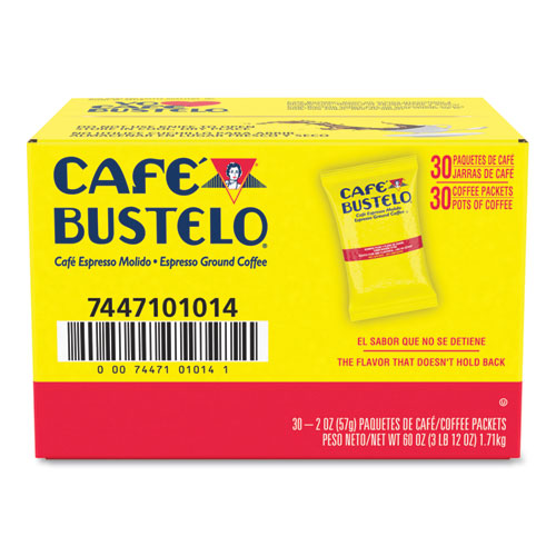 Café Bustelo wholesale. Coffee, Espresso, 2oz Fraction Pack, 30-carton. HSD Wholesale: Janitorial Supplies, Breakroom Supplies, Office Supplies.