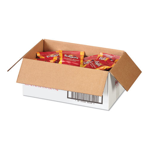 Folgers® wholesale. Coffee, Fraction Pack, Classic Roast, 1.5oz, 42-carton. HSD Wholesale: Janitorial Supplies, Breakroom Supplies, Office Supplies.