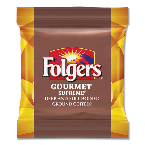 Folgers® wholesale. Coffee, Fraction Pack, Gourmet Supreme, 1.75oz, 42-carton. HSD Wholesale: Janitorial Supplies, Breakroom Supplies, Office Supplies.