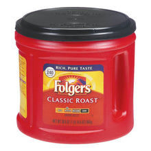 Load image into Gallery viewer, Folgers® wholesale. Coffee, Classic Roast, Ground, 30.5 Oz Canister, 6-carton. HSD Wholesale: Janitorial Supplies, Breakroom Supplies, Office Supplies.