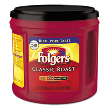 Load image into Gallery viewer, Folgers® wholesale. Coffee, Classic Roast, Ground, 30.5 Oz Canister. HSD Wholesale: Janitorial Supplies, Breakroom Supplies, Office Supplies.