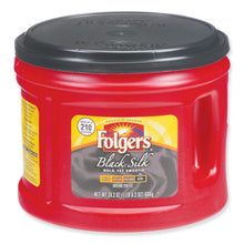 Load image into Gallery viewer, Folgers® wholesale. Coffee, Black Silk, 24.2 Oz Canister. HSD Wholesale: Janitorial Supplies, Breakroom Supplies, Office Supplies.