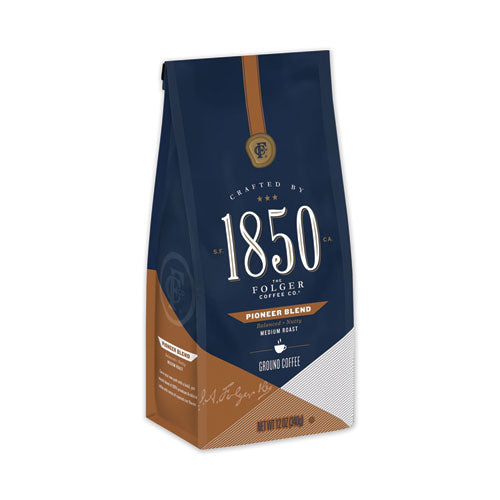 1850 wholesale. Coffee, Pioneer Blend, Medium Roast, Ground, 12 Oz Bag, 6-carton. HSD Wholesale: Janitorial Supplies, Breakroom Supplies, Office Supplies.