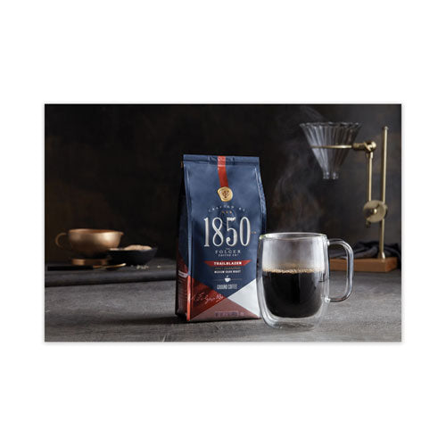 1850 wholesale. Coffee, Trailblazer, Dark Roast, Ground, 12 Oz Bag. HSD Wholesale: Janitorial Supplies, Breakroom Supplies, Office Supplies.