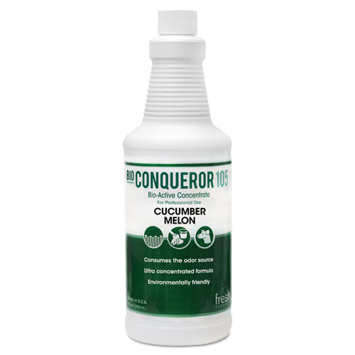Fresh Products wholesale. Bio Conqueror 105 Enzymatic Odor Counteractant Concentrate, Cucumber Melon, 1 Qt, 12-carton. HSD Wholesale: Janitorial Supplies, Breakroom Supplies, Office Supplies.