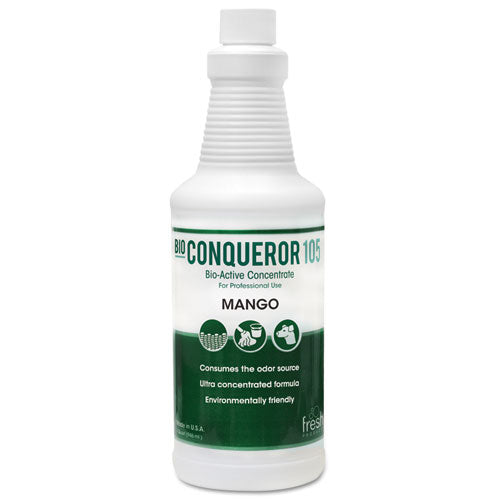 Fresh Products wholesale. Bio Conqueror 105 Enzymatic Odor Counteractant Concentrate, Mango, 32 Oz, 12-carton. HSD Wholesale: Janitorial Supplies, Breakroom Supplies, Office Supplies.