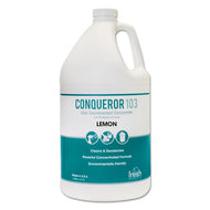 Fresh Products wholesale. Conqueror 103 Odor Counteractant Concentrate, Lemon, 1 Gal Bottle, 4-carton. HSD Wholesale: Janitorial Supplies, Breakroom Supplies, Office Supplies.