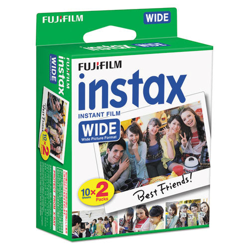 Fujifilm wholesale. Instax Wide Film Twin Pack, 800 Asa, 20-exposure Roll. HSD Wholesale: Janitorial Supplies, Breakroom Supplies, Office Supplies.
