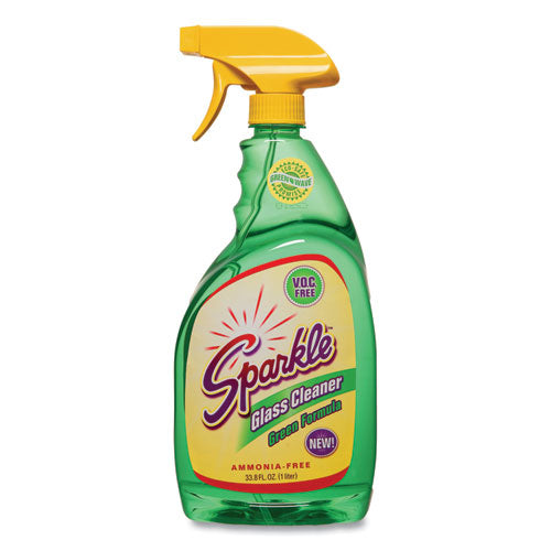 Sparkle wholesale. Green Formula Glass Cleaner, 33.8 Oz Bottle, 12-carton. HSD Wholesale: Janitorial Supplies, Breakroom Supplies, Office Supplies.